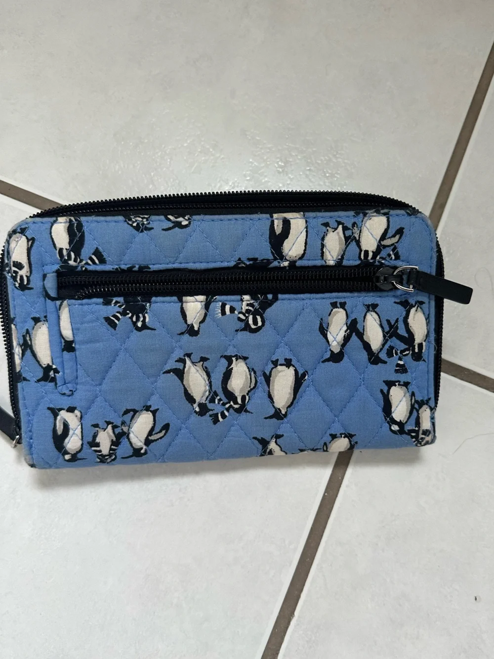 Vera Bradley Blue Penguin Quilted Wallet